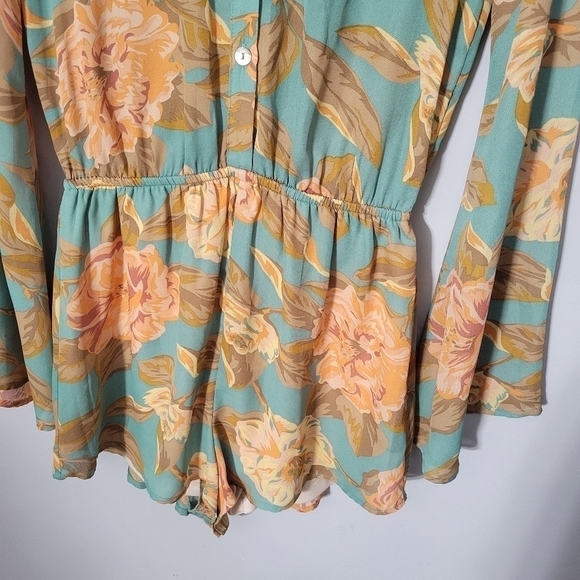 Show Me Your Mumu Floral Red Rocks Romper in Magnolia Print - Picture 5 of 12